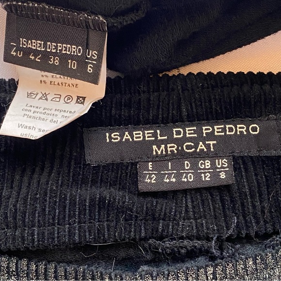 Rare Y2K Isabel de Pedro Black Distressed Trees Print Top/ Skirt Set Size 6/8 - Picture 14 of 16